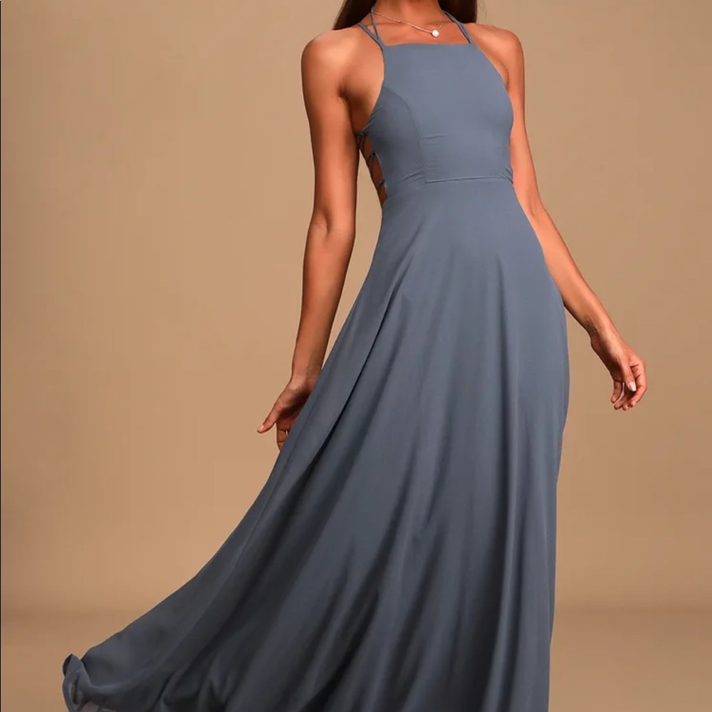 Same dress but in royal blue!